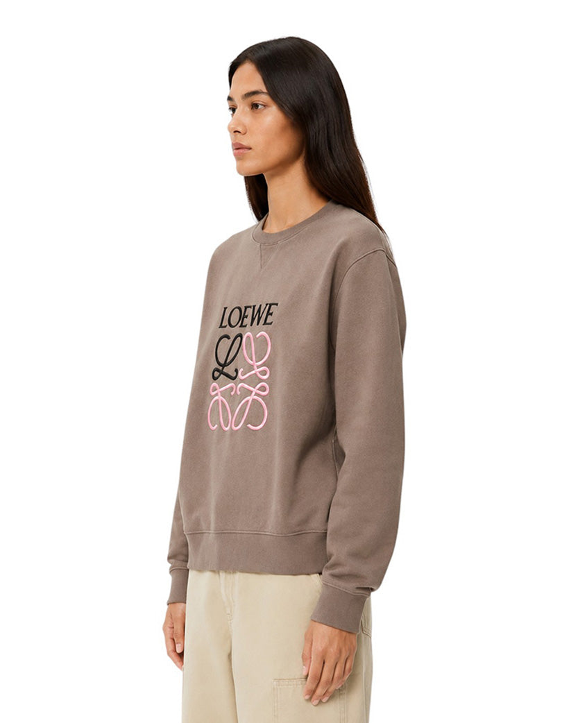 Loewe Anagram Sweatshirt Coffee