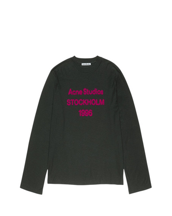 Acne Studios Stockholm 1996 Logo Long Sleeve Black