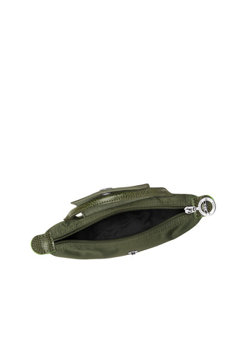 Longchamp Le Pliage Green Pouch With Handle Forest