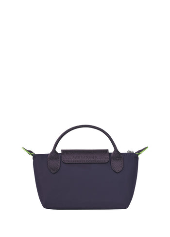 Longchamp Le Pliage Green Pouch With Handle Bilberry