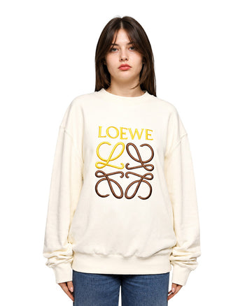Loewe Anagram Sweatshirt Ecru
