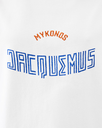 Jacquemus The Mykonos Coffee T-Shirt White