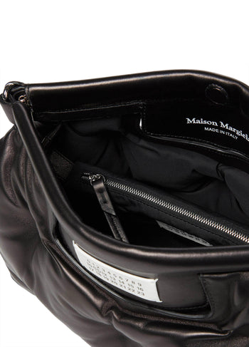 Maison Margiela Glam Slam Medium Leather shoulder Bag Black