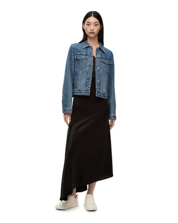 Loewe Anagram Jacket In Denim Mid Blue Denim