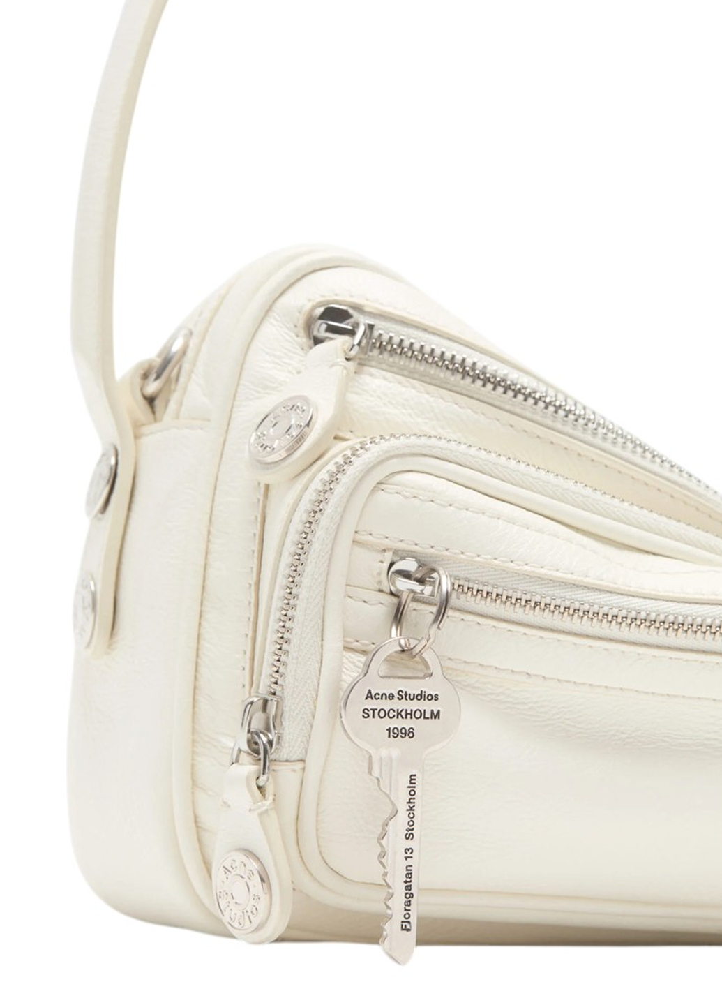 Acne Studios Camero Party Shoulder Bag Cream White
