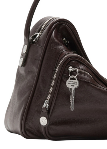 Acne Studios Camero Camera Shoulder Bag Chocolate Brown
