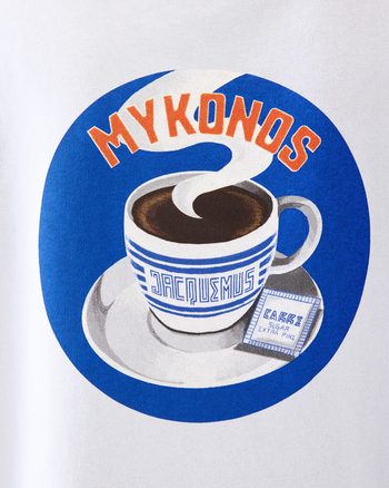 Jacquemus The Mykonos Coffee T-Shirt White