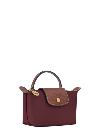 Longchamp Le Pliage Original Pouch With Handle Burgundy