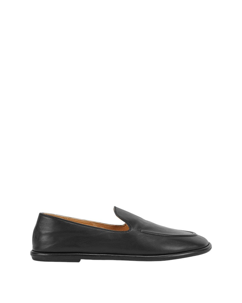 The Row Canal Loafer in Leather Black