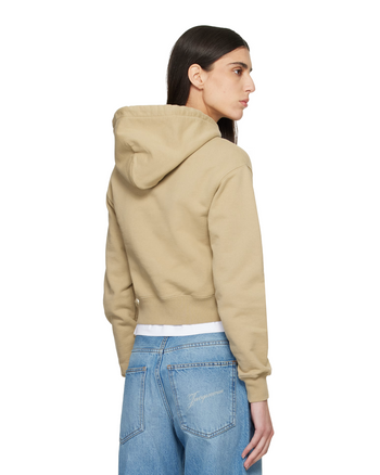 Jacquemus The Gros Grain Hoodie Beige