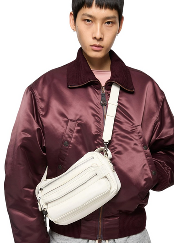 Acne Studios Camero Party Shoulder Bag Cream White