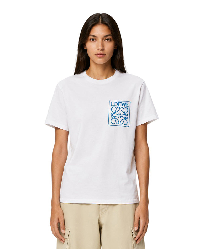 Loewe Anagram Fake Pocket T-shirt White