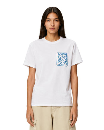 Loewe Anagram Fake Pocket T-shirt White