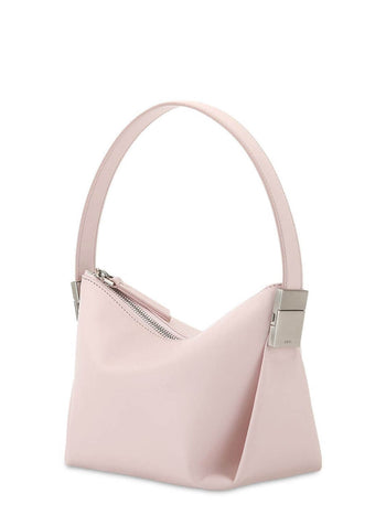 Osoi Bean Leather Shoulder Bag Pink