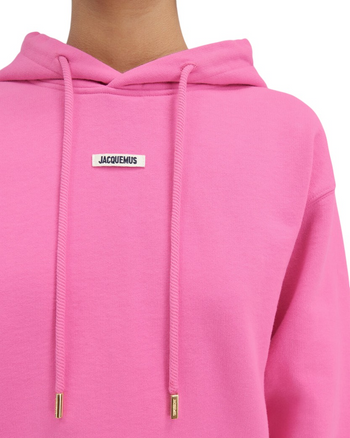 Jacquemus The Gros Grain Hoodie Pink