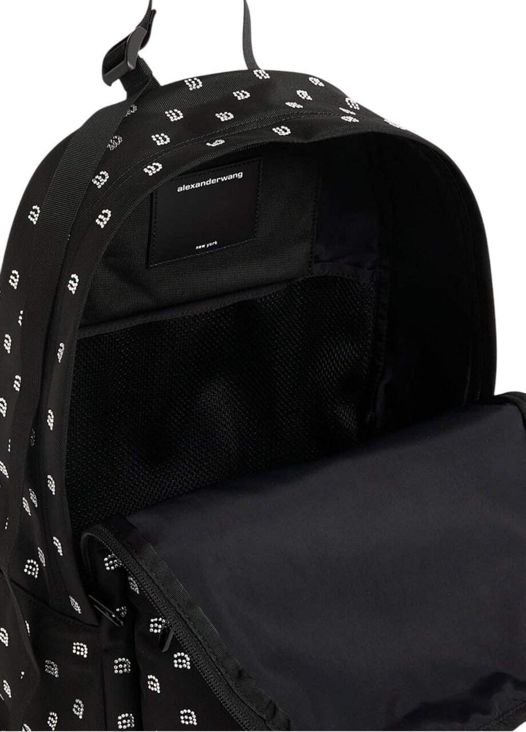 Рюкзак Alexander Wang Embellished Crystal Backpack Black — SSTORIES
