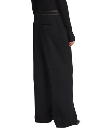 Acne Studios Logo Tape Trousers Black