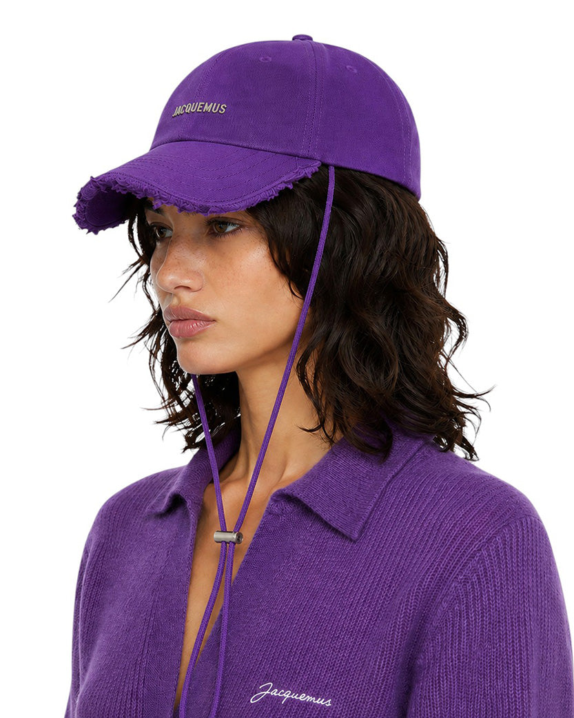 Jacquemus La Casquette Artichaut Baseball Cap Purple