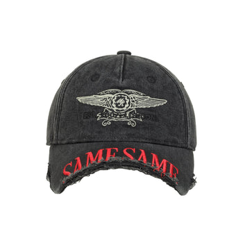 Martine Rose Cut Peak Cap Black