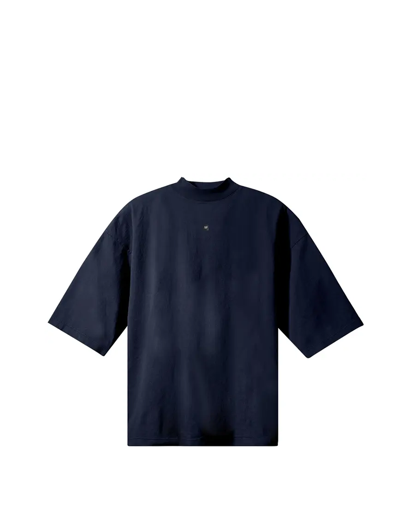 Yeezy Gap Engineered By Balenciaga Logo 3/4 Sleeve Tee Navy