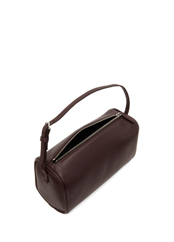 The Row 90's Bag in Leather Dark Mocha