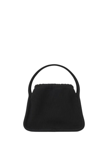 Alexander Wang Small Ryan Ribbed-Knit Tote Bag Black