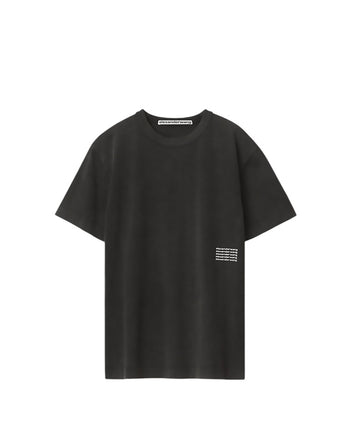 Alexander Wang Acid Wash Tee In High Twist Jersey