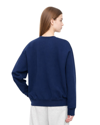 Sporty & Rich Regal Crewneck Sweatshirt Navy