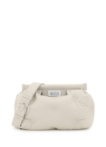 Maison Margiela Glam Slam Medium leather shoulder bag White