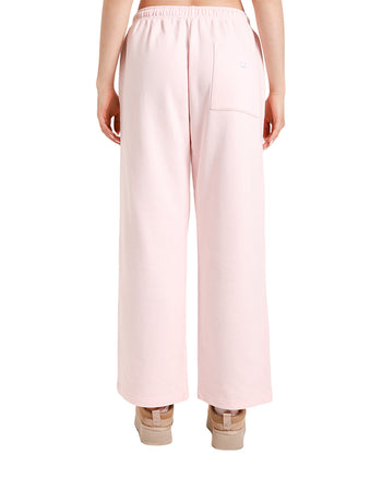 Acne Studios Wide Leg Logo Embroidered Sweatpants Pink
