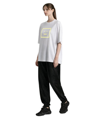Acne Studios Exford Metallic Face Patch T-Shirt White