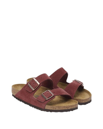 Birkenstock Arizona Suede Leather Burgundy