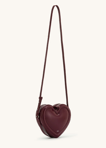 JW PEI Arlene Heart Shaped Bag Claret