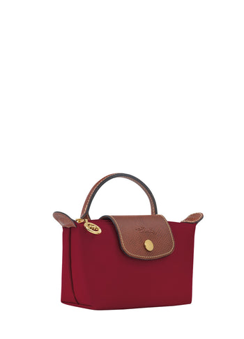 Longchamp Le Pliage Original Pouch With Handle Red