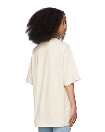 Acne Studios Grant Levy Lucero Edition Oversized Graphic Tee Beige