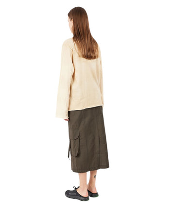 Acne Studios Printed Long Sleeve Sand Beige