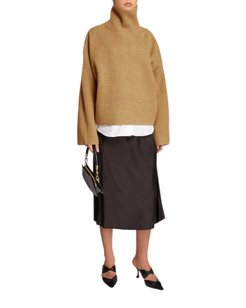 Toteme Wool-blend Rib Knit Camel