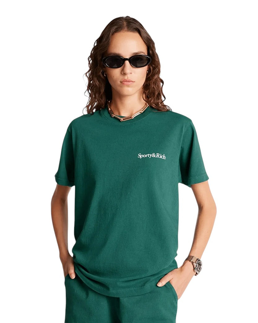 Sporty & Rich Health Is Wealth T-Shirt Green