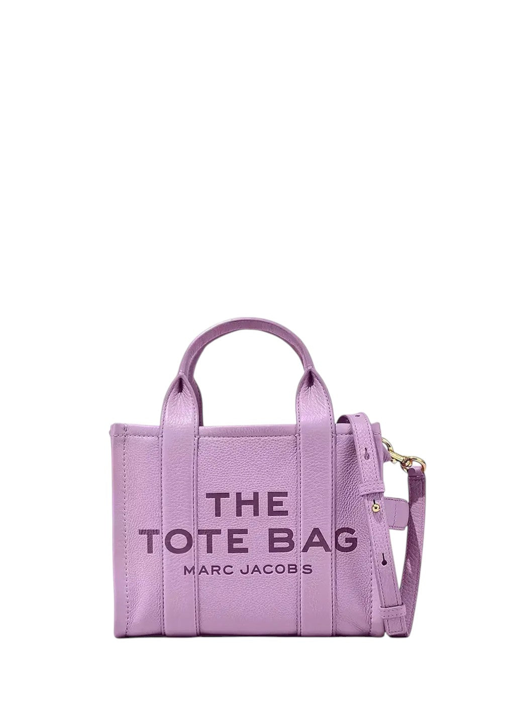 Marc Jacobs Leather Mini Tote Bag Purple