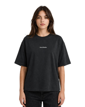 Acne Studios Logo cotton jersey T-shirt Black