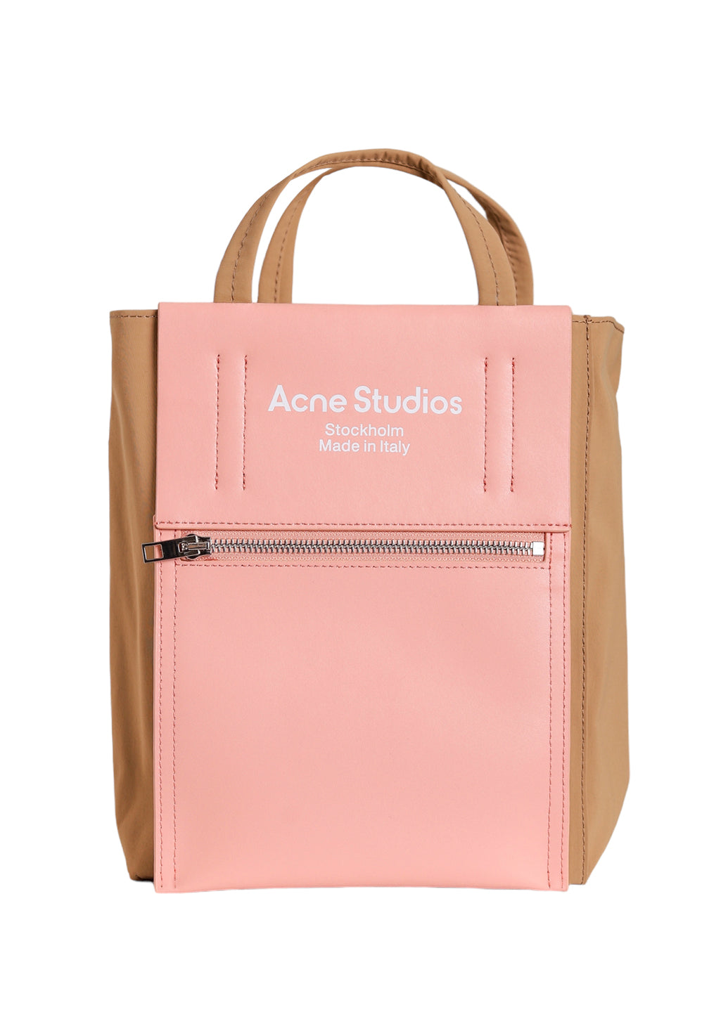 Acne Studios Baker Out medium canvas and printed leather tote