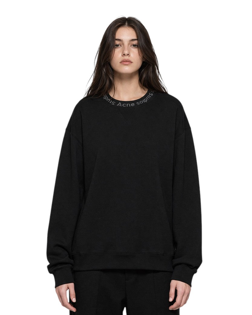 Acne Studios Flogho Crew Sweat Black
