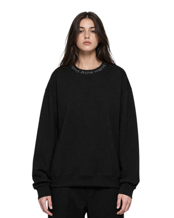 Acne Studios Flogho Crew Sweat Black