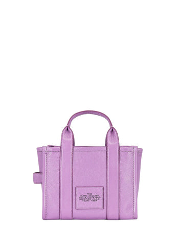 Marc Jacobs Leather Mini Tote Bag Purple