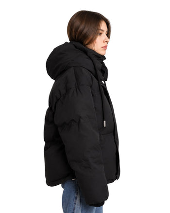 AMI Paris Ami de Coeur-Patch Padded Jacket Black