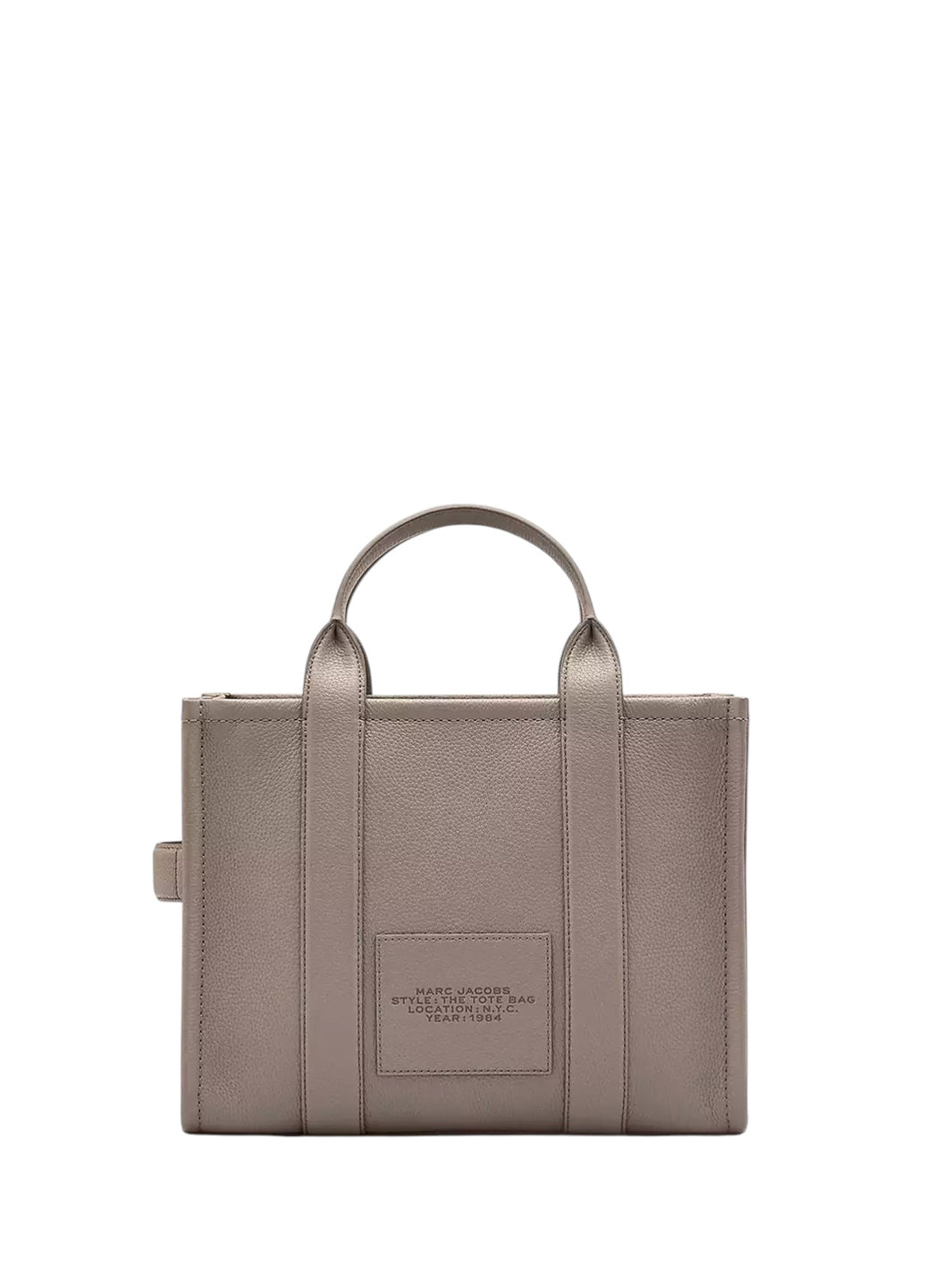 Marc Jacobs Leather Small Tote Bag Grey