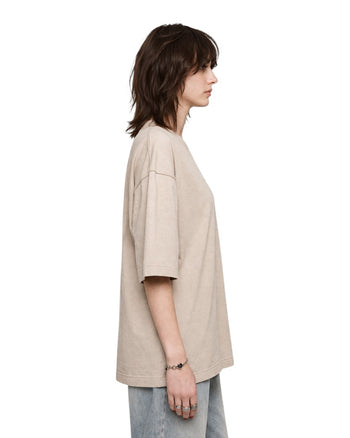 Acne Studios Logo cotton jersey T-shirt Oyster Grey