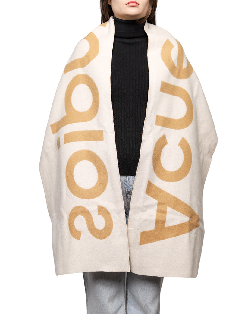 Acne Studios Toronty Scarf Brown/White