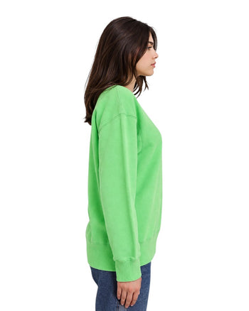 Acne Studios Face Patch Crewneck Sweatshirt Green