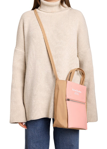 Acne Studios Baker Out medium canvas and printed leather tote